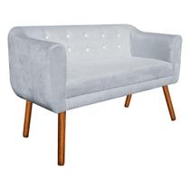 Namoradeira Julia 2 Lugares Cinza Com Strass Pés Palito Namoradeira Julia 2 Lugares Cinza Com Strass Pés Palito