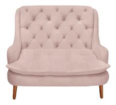 Namoradeira Lille Suede Rosa Bebe - Dominic Decor