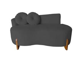Namoradeira Lounge Bouclé com 2 Almofadas - Estopar Namoradeira Lounge Bouclé com 2 Almofadas - Estopar
