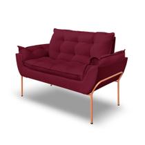 Namoradeira Luxo Industrial 12 Cores - Base De Ferro Rose