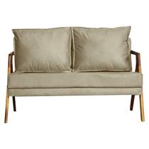 Namoradeira Marilia Decorativa Recepção - Suede Cappuccino Namoradeira Marilia Decorativa Recepção - Suede Cappuccino
