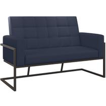 Namoradeira material sintético Base de ferro para Sala de Estar Decorativa Cadeira Estofada Resistente Escritório Recepção Manicure