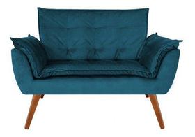 Namoradeira Opalla Suede Azul Royal - Casa & Estofados
