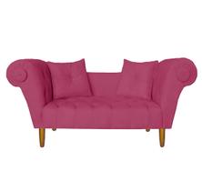 Namoradeira Recamier Sofá Decorativo 02 Lugares Dubai Corano Rosa Pink - INCASA DECOR