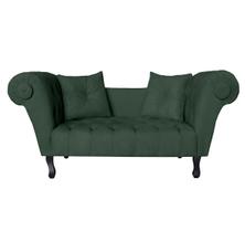 Namoradeira Sofá Decorativa Para Salão de Beleza Londres 160 Suede Verde DL Decor