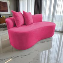 Namoradeira Sofá Feijão Hana Orgânica Couro Rosa Pink Namoradeira Sofá Feijão Hana Orgânica Couro Rosa Pink