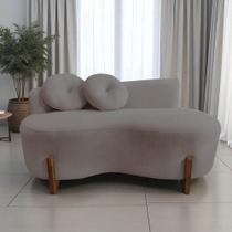 Namoradeira Sofá Feijão Lounge Orgânica Suede Capuccino Namoradeira Sofá Feijão Lounge Orgânica Suede Capuccino
