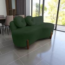 Namoradeira Sofá Feijão Lounge Orgânica Suede Verde