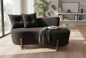 Namoradeira Sofá Feijão Luna 130cm Orgânica Couro Namoradeira Sofá Feijão Luna 130cm Orgânica Couro