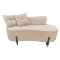 Namoradeira Sofá Feijão Luna Orgânica Veludo Bege Namoradeira Sofá Feijão Luna Orgânica Veludo Bege