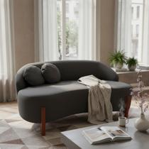 Namoradeira Sofá Feijão Moscou 150cm Orgânica Suede Namoradeira Sofá Feijão Moscou 150cm Orgânica Suede