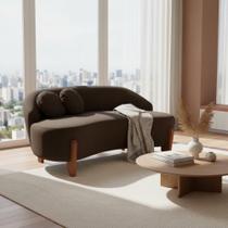 Namoradeira Sofá Feijão Moscou 150cm Orgânica Suede Namoradeira Sofá Feijão Moscou 150cm Orgânica Suede