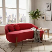 Namoradeira Sofá Feijão Moscou 150cm Orgânica Suede Namoradeira Sofá Feijão Moscou 150cm Orgânica Suede