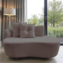 Namoradeira Sofá Feijão Suria Orgânica Suede Capuccino