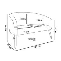 Namoradeira Stella Suede Bege Drossi