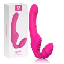 Nana S-Hande Vibrador Duplo Strapless 9 Modos de Vibração 21,8cm x 3,1cm Flexível em Silicone Recarregável Nana S-Hande Vibrador Duplo Strapless 9 Modos de Vibração 21,8cm x 3,1cm Flexível em Silicone Recarregável