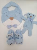Naninha, babador e porta chupeta para bebê