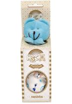 Naninha Bebe De Pelúcia Com Prendedor De Chupeta Urso Azul com estampa de urso e nuvens azul claro, 100 algodão cores alegres ajuda a acalmar os bebe Naninha Bebe De Pelúcia Com Prendedor De Chupeta Urso Azul com estampa de urso e nuvens azul claro, 100 algodão cores alegres ajuda a acalmar os bebe