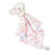 Naninha Bebê Menina Premium com Prendedor Chupeta Dupla Face Malha 100% Algodão e Plush Naninha Bebê Menina Premium com Prendedor Chupeta Dupla Face Malha 100% Algodão e Plush