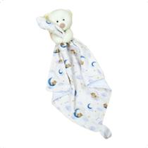 Naninha Bebê Menino Premium com Prendedor Chupeta Dupla Face Malha 100% Algodão e Plush