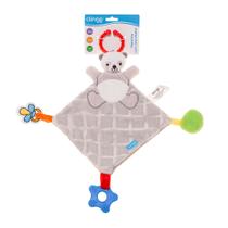 Naninha Bebê Panda Cinza com Mordedor e Prendedor