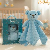 Naninha Bebê Ursinho Pipoquinha com Prendedor de Chupeta - Pelucia Urso Hipoalergenica Naninha Bebê Ursinho Pipoquinha com Prendedor de Chupeta - Pelucia Urso Hipoalergenica