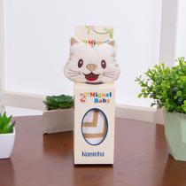 Naninha com Bichinho de Pelúcia Gatinho Bebê Porta Chupeta