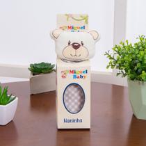 Naninha com Bichinho de Pelúcia Ursinho Bebê Porta Chupeta