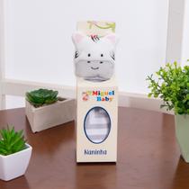 Naninha com Bichinho de Pelúcia Zebra Bebê Porta Chupeta