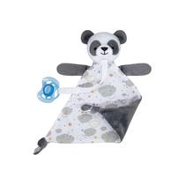 Naninha com Prendedor de Chupeta Pelúcia Panda +3m Leve Para Dormir Buba