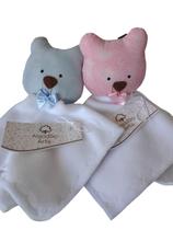 Naninha de UrsinhoAlgodão Doce30gcores azul e rosa Naninha de UrsinhoAlgodão Doce30gcores azul e rosa