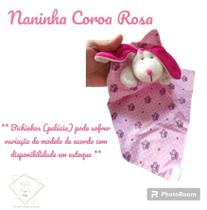 Naninha Dupla Face com Pelúcia Bichinhos e Porta Chupeta Diversas Estampas.