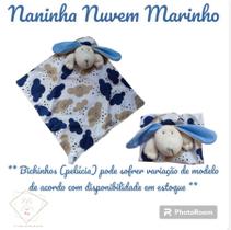 Naninha Dupla Face com Pelúcia Bichinhos e Porta Chupeta Diversas Estampas. - Denguinhos Baby