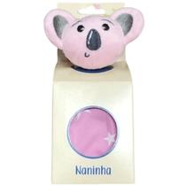 Naninha para Bebê Coala Rosa Naninha para Bebê Coala Rosa