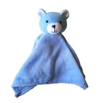 Naninha para bebê de ursinho azul 35x35