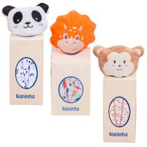 Naninha Para Bebê Kit 03 Peças Baby Com Prendedor de Chupeta