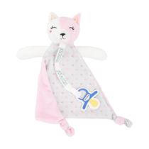 Naninha para Bebê Menina Branco / Gato - Pimpolho