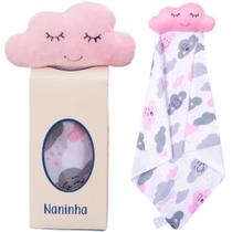 Naninha para Bebê Nuvenzinha Rosa Naninha para Bebê Nuvenzinha Rosa
