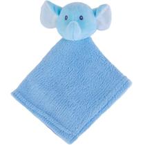 Naninha Para Meninos Coral Fleece 100% Poliéster 27x27cm Elefante Azul