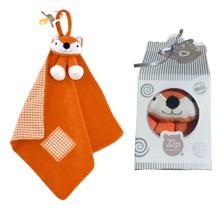 Naninha Plush Com Prendedor de Chupeta Raposa Fubá