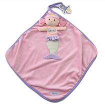 Naninha Plush Sereia Bordada Amanda Com Prendedor de Chupeta Naninha Plush Sereia Bordada Amanda Com Prendedor de Chupeta