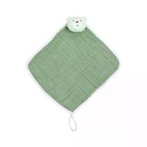 Naninha Soft Premium Com Prendedor De Chupeta Urso Verde. Naninha Soft Premium Com Prendedor De Chupeta Urso Verde.