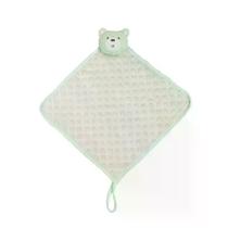 Naninha Soft Premium Com Prendedor De Chupeta Urso Verde.