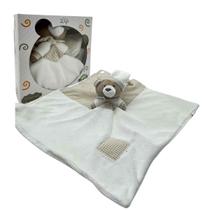 Naninha Urso Antialérgica 23x23cm, Zip, Com Prendedor De Chupeta Presente Bebês Recém-Nascidos Naninha Urso Antialérgica 23x23cm, Zip, Com Prendedor De Chupeta Presente Bebês Recém-Nascidos