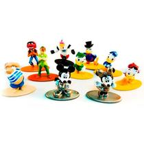 Nano Metalfigs Disney Pack Com 10 Miniaturas Em Metal Die Cast Mickey Minnie Peter Pan