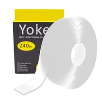 Nano Tape Yokeit de dupla face, 6 m, resistente, transparente