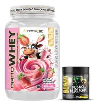 Nano Whey 900g Pre Treino Fusao Nuclear 300g Nano Whey 900g Pre Treino Fusao Nuclear 300g