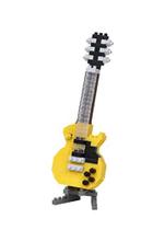 nanoblock - Guitarra Elétrica Amarela, Instrumentos, Kit de Construção da Série de Coleção de Nanoblocos