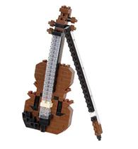 nanoblock - Violino Instrumentos, Kit de Construção da Série de Coleções