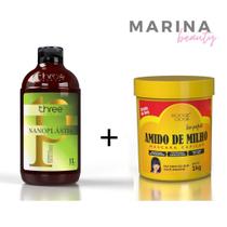 Nanoplastia 1L + Máscara Amido de Milho Liso Perfeito Boogie Oogie 1kg